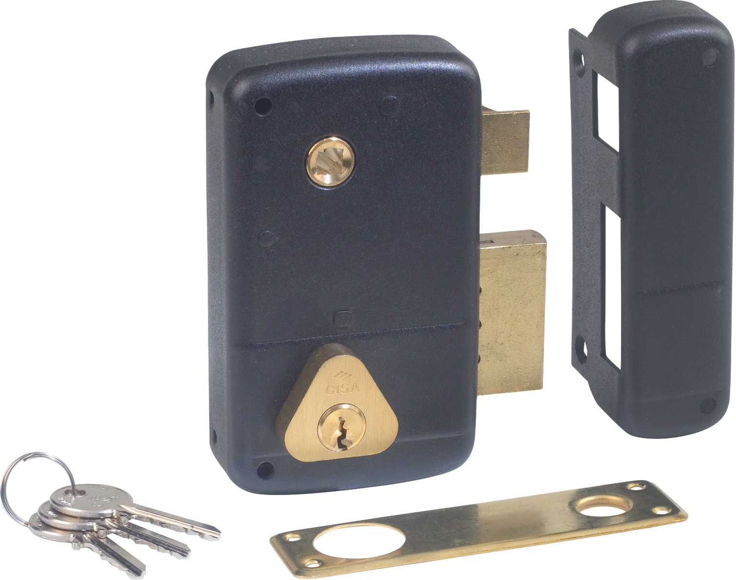 Serrure monopoint en applique vertical fouillot droite cylindre de 40mm CISA 3005041000