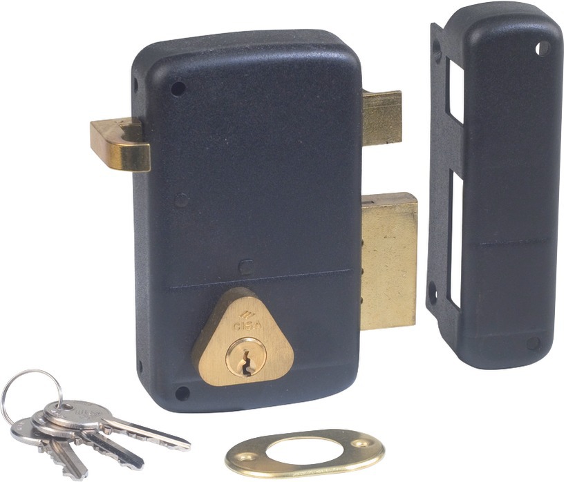 Serrure monopoint vertical tirage droite cylindre de 45 mm CISA 3005033000