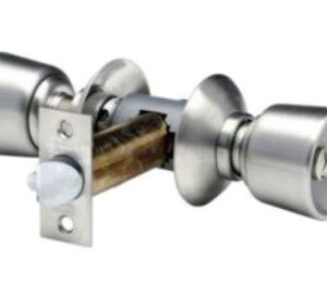 Serrure tubulaire V6526 axe 63,5 mm bouton tulipe inox VACHETTE 19299000