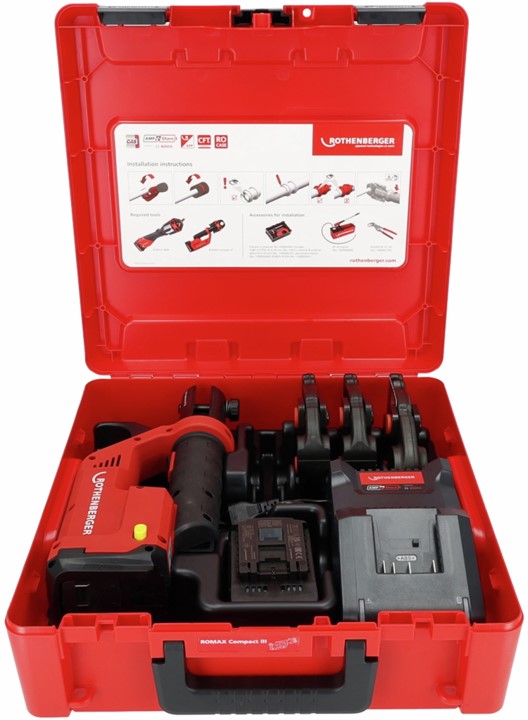 Sertisseuse 18 V ROMAX COMPACT III Set TH16-20-26 + 1 batterie 2 Ah + chargeur EU ROTHENBERGER 1000004280