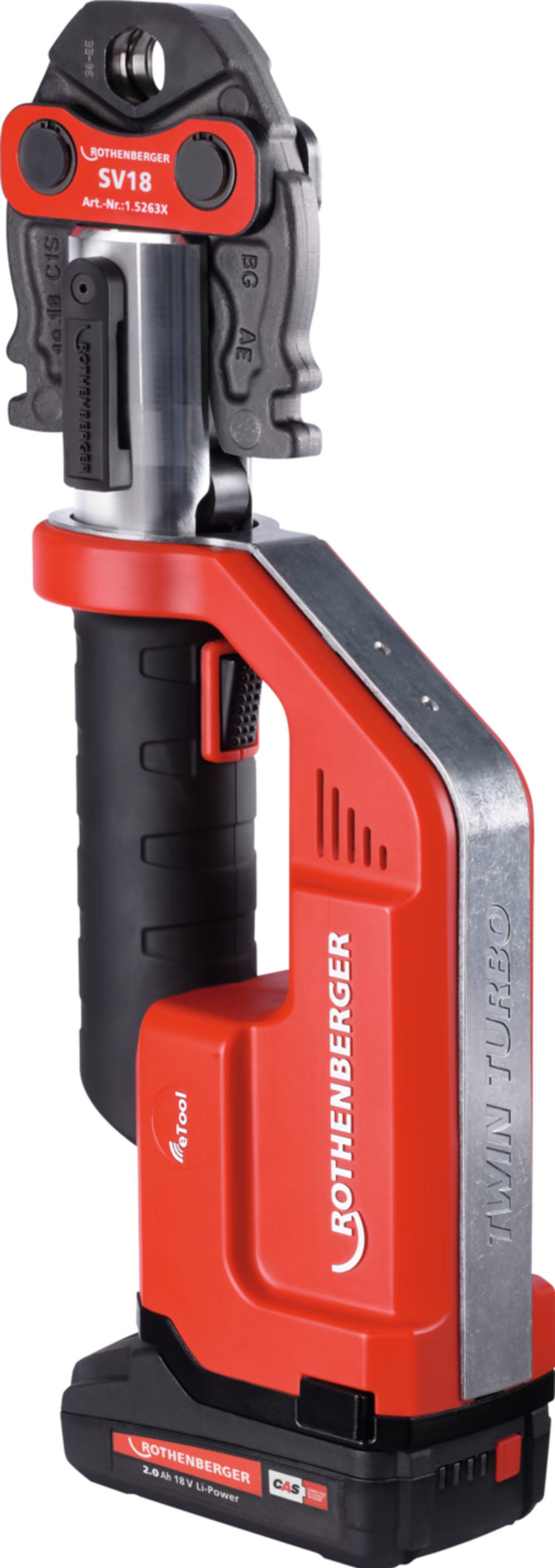 Sertisseuse 18 V ROMAX Compact TT ( sans machoire) + 1 batterie 2 Ah + chargeur ROTHENBERGER 1000002115