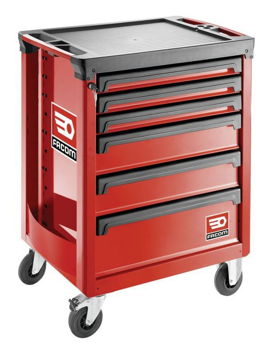 Servante ROLL 6 tiroirs - 3 modules par tiroir rouge FACOM ROLL.6MA3PF