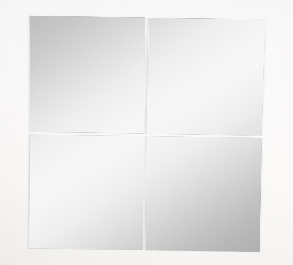 Set de 4 miroirs carrés 30x30cm