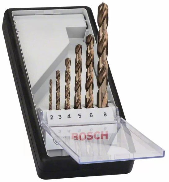 Set de 6 forets métaux cobalt HSS-CO 135 ° Robustline BOSCH 2607019924