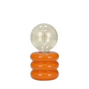 Lampe Boppo, céramique, orange, H.9 cm, E27