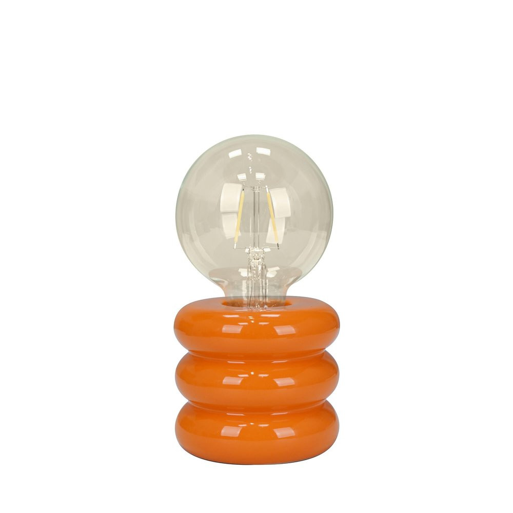 Lampe Boppo, céramique, orange, H.9 cm, E27