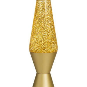 Lampe LED paillettes Romy, acier, or, H.36cm