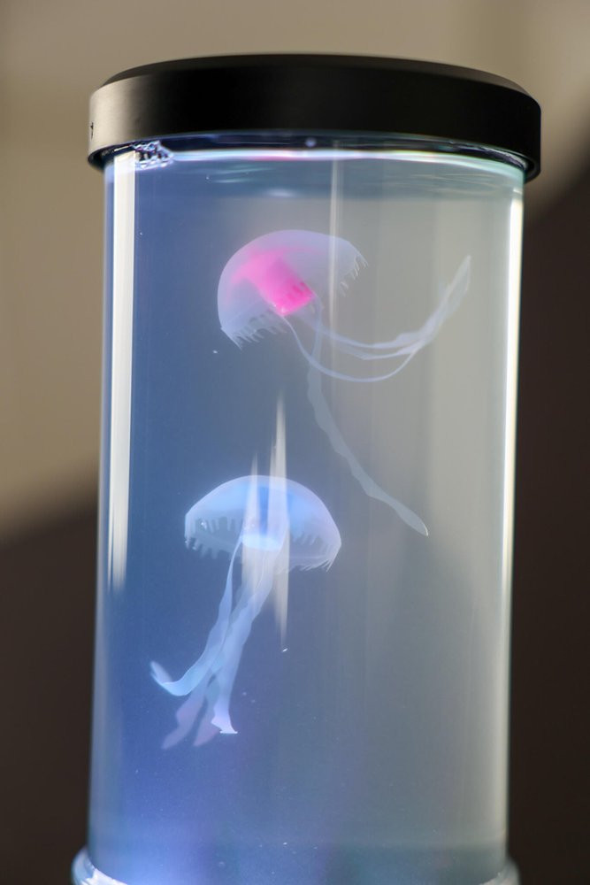 Lampe Medusa, pvc, noir, H.29 cm, LED