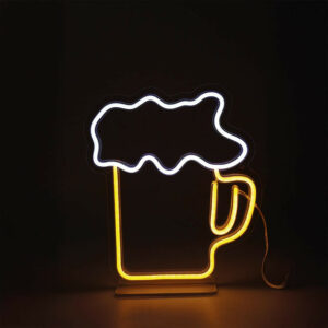 Lampe/applique neon led biere pvc usb + interrupteur seynave