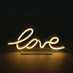 Lampe/applique neon led love pvc usb + interrupteur seynave