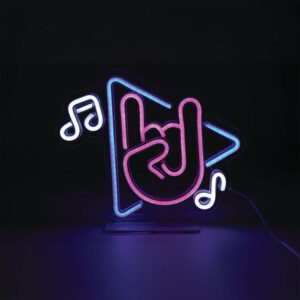 Lampe/applique neon led note de musique pvc usb + interrupteur seynave