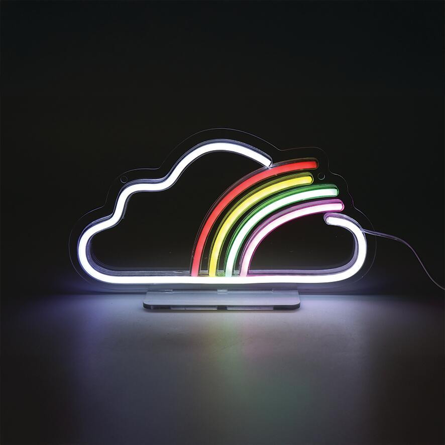 Lampe/applique neon led nuage pvc usb + interrupteur seynave