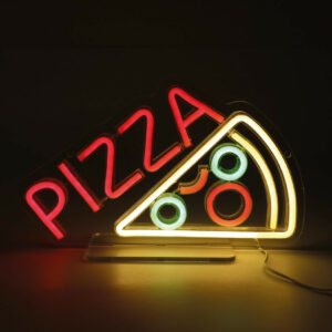 Lampe/applique neon led pizza pvc usb + interrupteur seynave