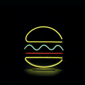 Néon LED, pvc blanc, Burger, SEYNAVE