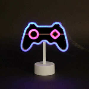 Néon manette, pvc, H.21.5cm, LED