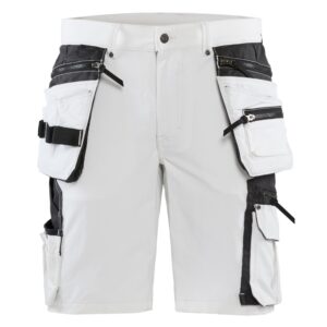 Short peintre stretch 4D avec poches flottantes Blanc/Gris foncé T 54 BLAKLÄDER 108816451098C60
