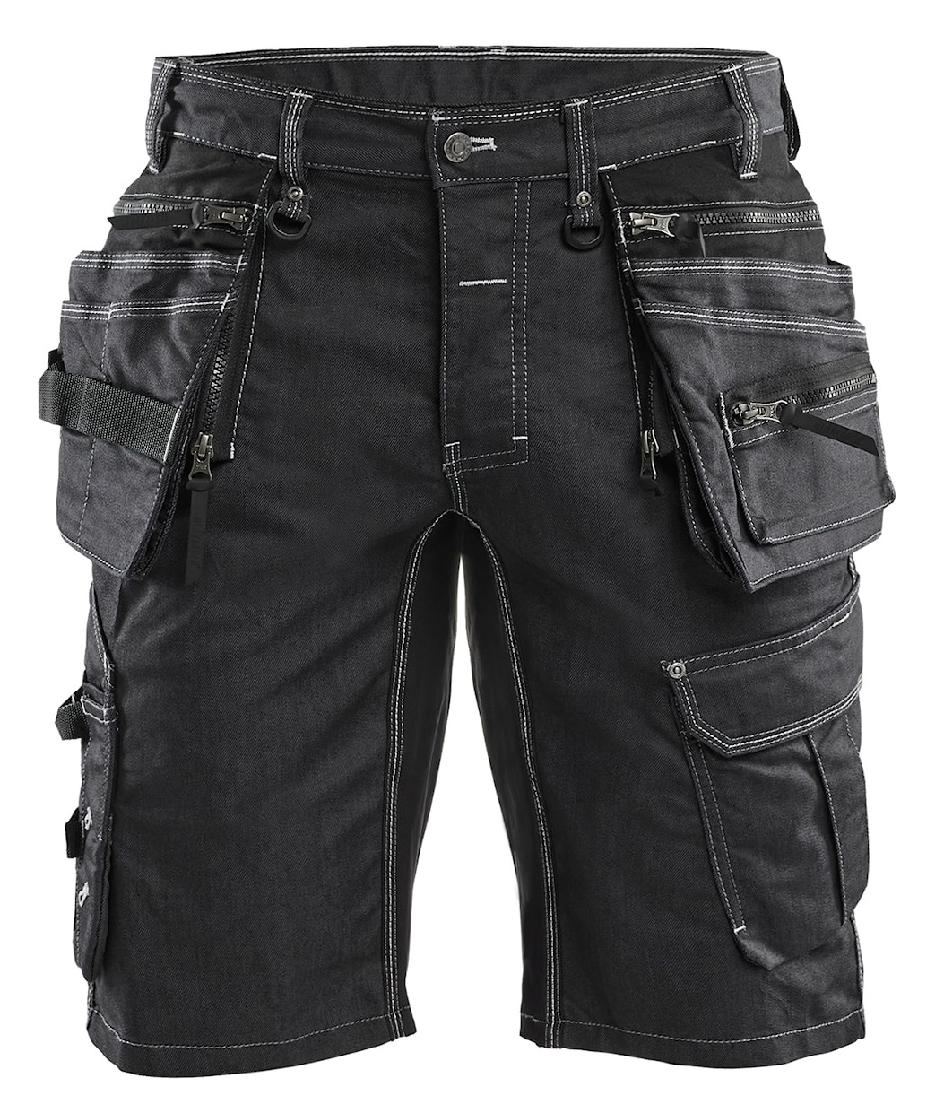 short x1900 denim stretch vert foret/noir T40 BLÅKLÄDER 199211414298C46