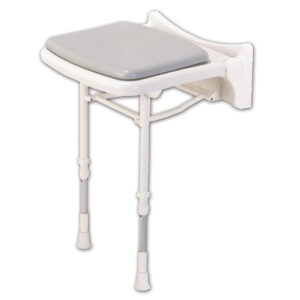 Siège de douche compact 2000 rembourré gris AKW 02000P
