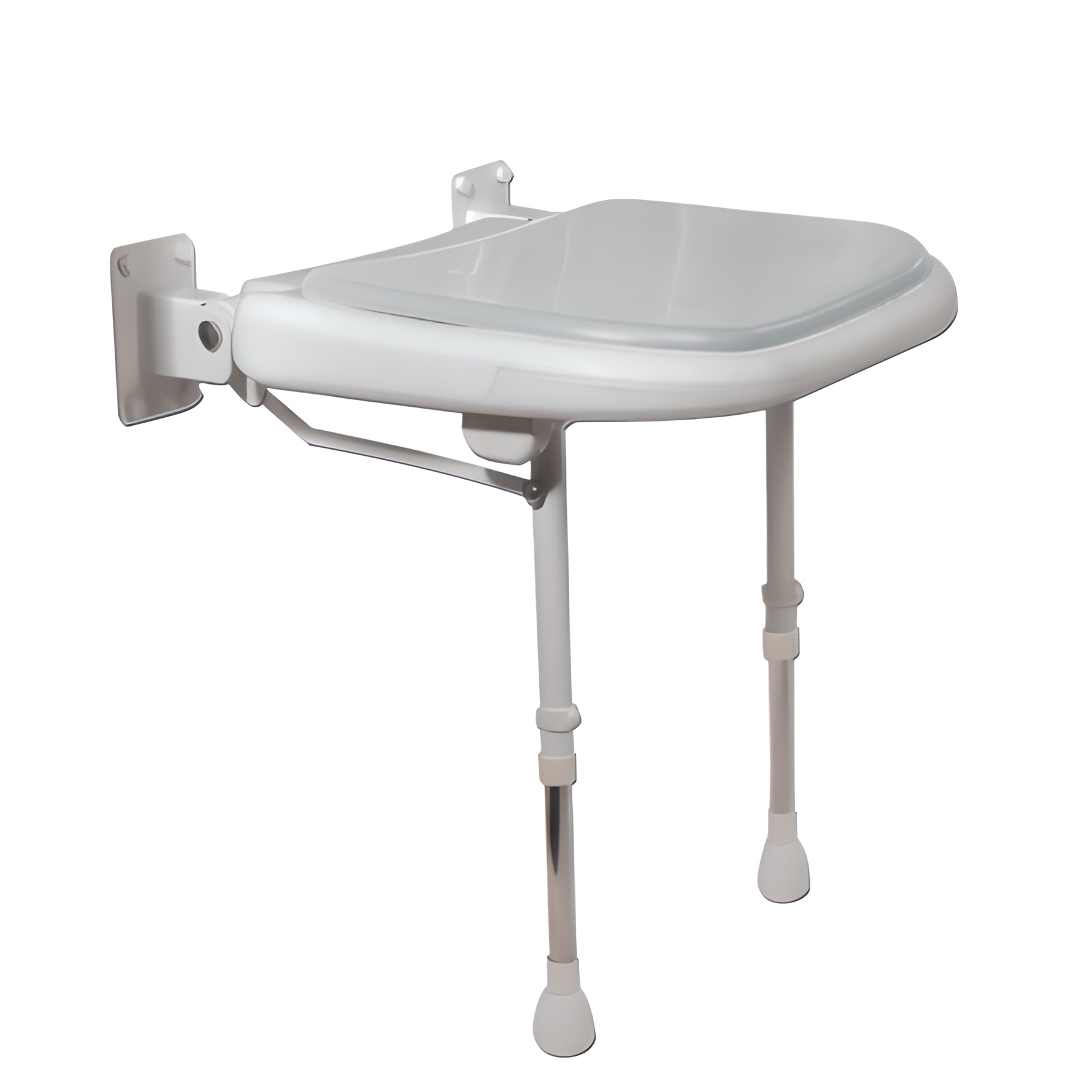 Siège de douche rembourré gris série 4000 AKW 04270P