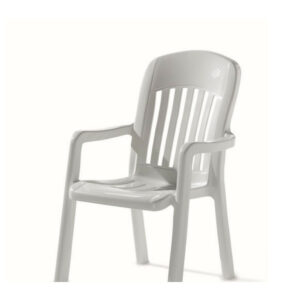 Fauteuil résine empilable COMTESSE blanc