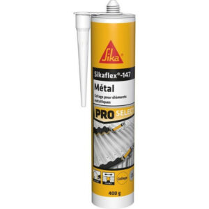 Mastic colle pour éléments métalliques Sikaflex-147 SIKA blanc, 400 g