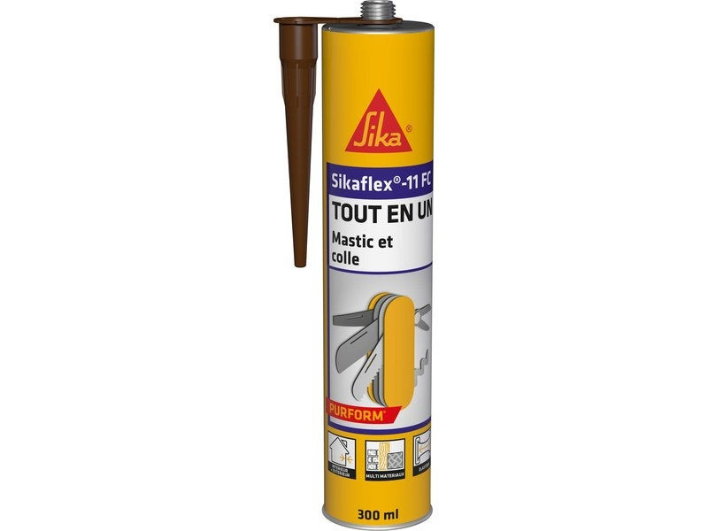 Mastic Colle Sika 11Fc Marron - 300ml