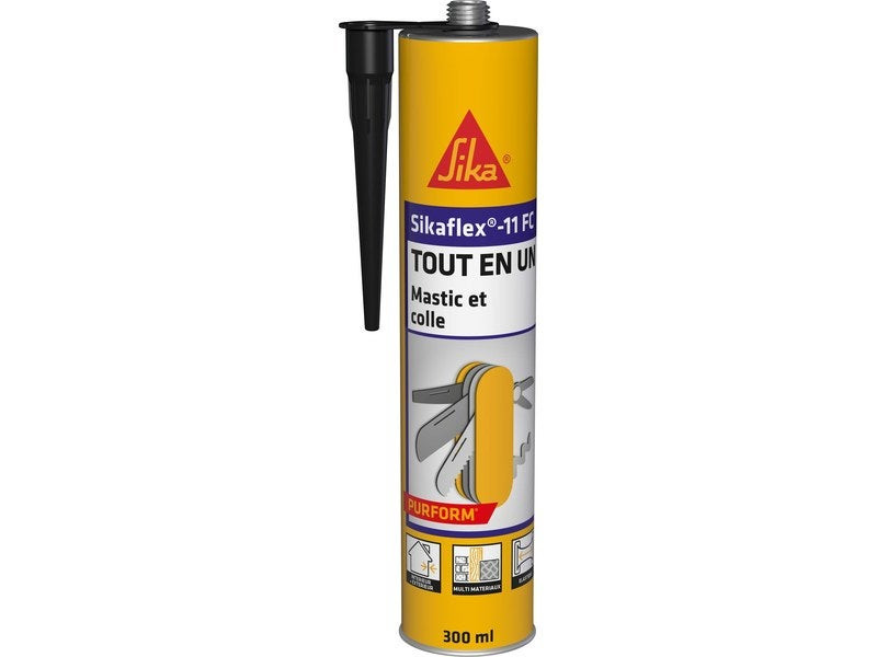 Mastic Colle Sika 11Fc Noir - 300ml