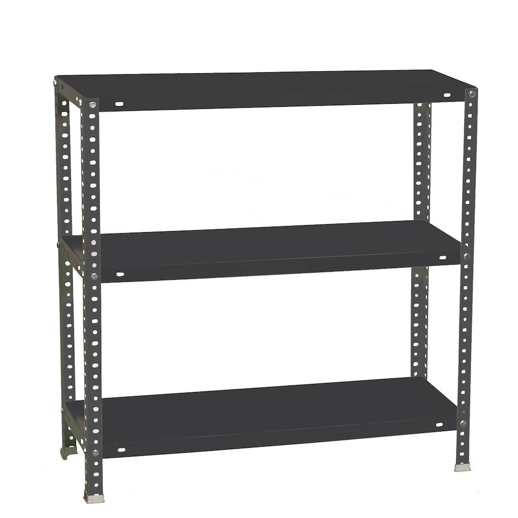 Étagère métallique avec vis - 3 niveaux - 100 kg par étagère - 1000x1000x500 mm