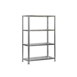 Étagère métallique avec vis - ADVANTAGE MINI 4 galvanisé - 4 niveaux - 75 kg par étagère - 1500x800x300 mm