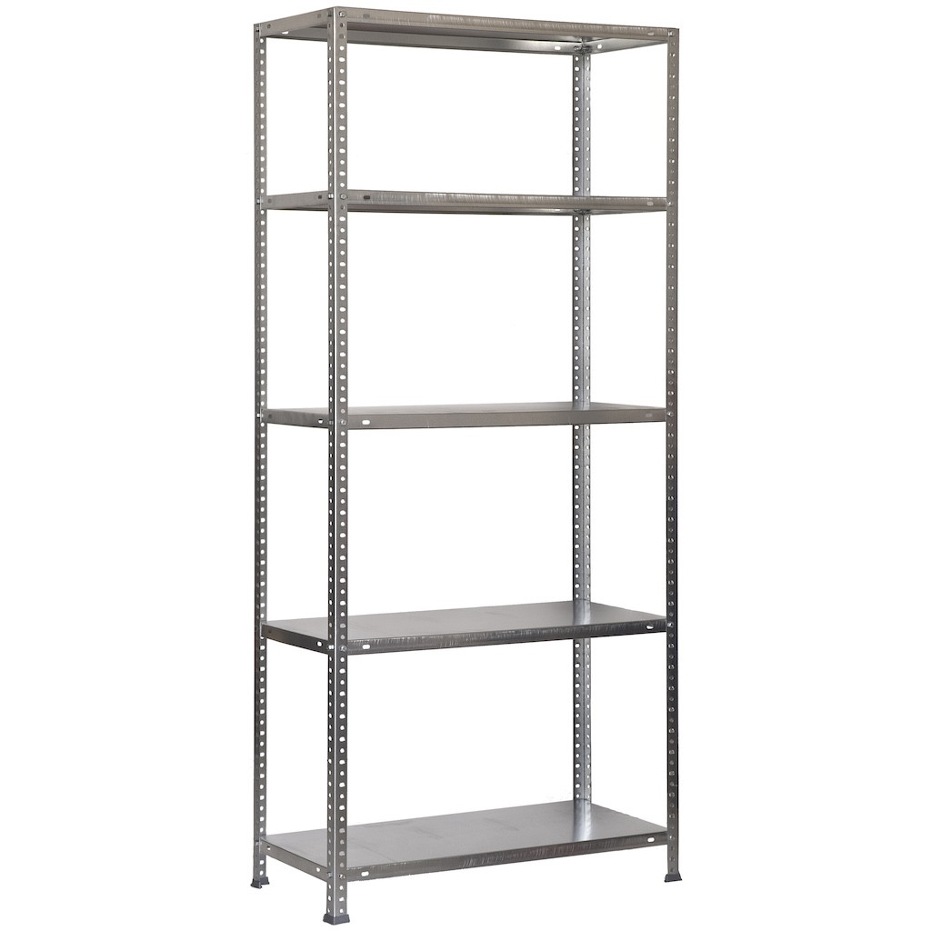 Étagère métallique avec vis - ADVANTAGE MINI 5 300 galvanisé - 5 niveaux - 75 kg par étagère - 1800x800x300 mm