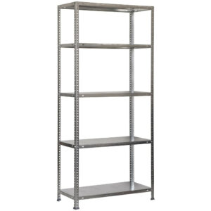 Étagère métallique avec vis - ADVANTAGE PLUS 5 galvanisé - 5 niveaux - 75 kg par étagère - 2000x1000x300 mm