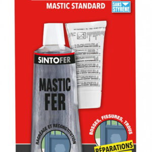 Mastic et durcisseur Sinto fer SINTO, mastic 115 g + durcis 10 gr