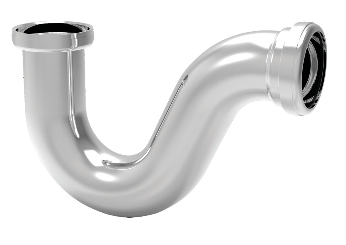 Siphon d'évier tube laiton haut débit D40 mm VALENTIN 00 3652 009 00