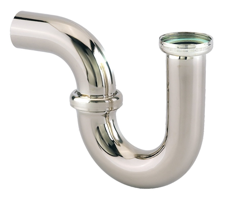 Siphon tube de lavabo en laiton chromé VALENTIN 16710000800