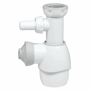 Siphon universel WIRQUIN 5078527 - TOUT EN 1 - prise machine à laver - réglable en hauteur