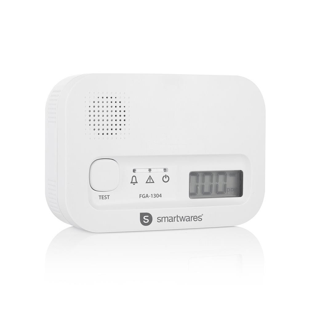 Détecteur de monoxyde de carbone Smartwares FGA-13041 - Capteur 10 ans - Bouton de test - 85 dB