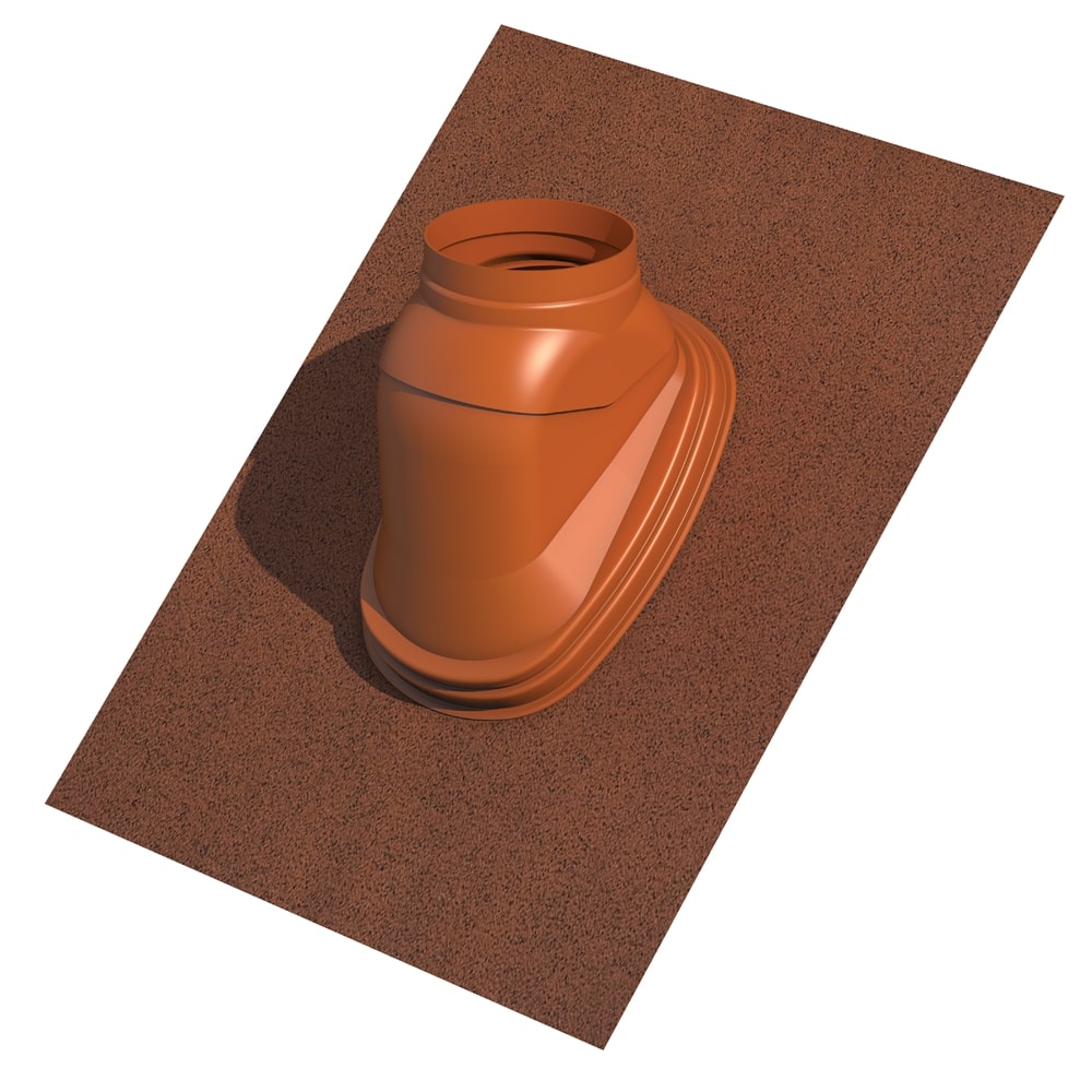 Solin de toit pour terminal ocre Ubiflex 25 à 45° 80/125 mm UBBINK 189911