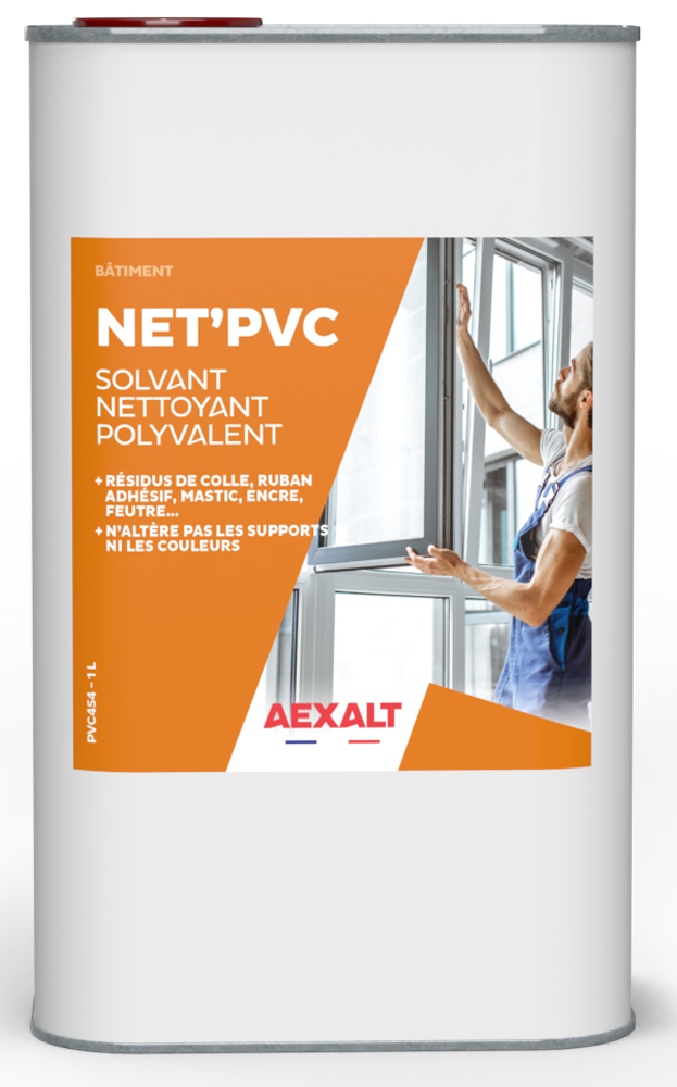 Solvant nettoyant polyvalent PVC bidon de 1 L AEXALT PVC454