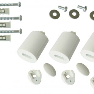 Barre porte-serviettes et fixations Bfixssblc blanc