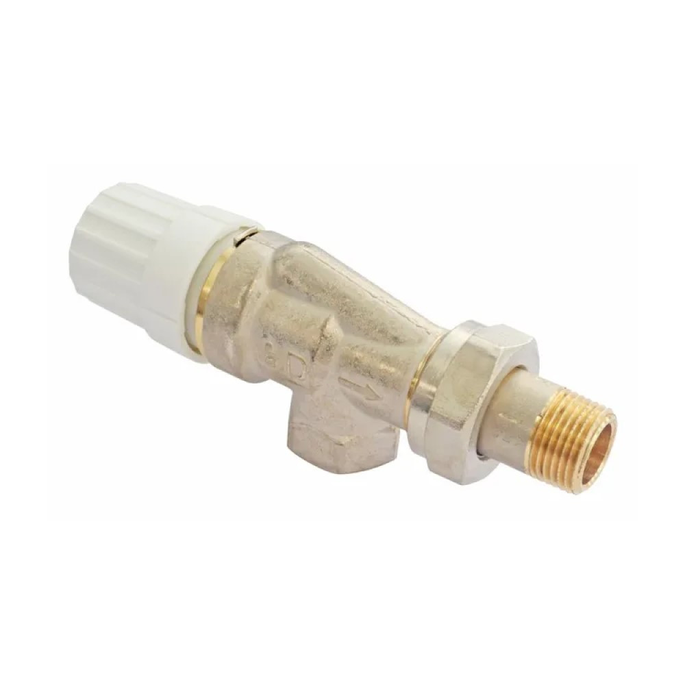 Corps thermostatique équerre inversée en laiton, raccord Femelle 12/17