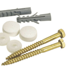 Lot de 2 chevilles clips pour fixation, l.9 x H.11 cm