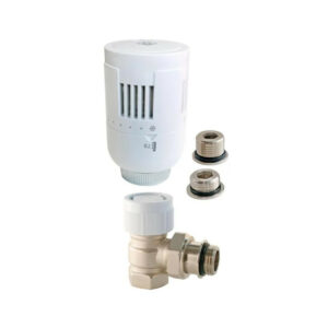 Robinet thermostatique T303 équerre universel en laiton blanc