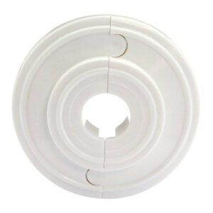 Rosace de finition blanche diam. 14 mm