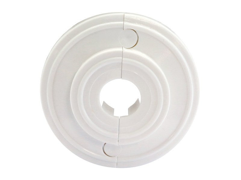 Rosace de finition blanche diam. 14 mm