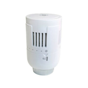 Tête thermostatique liquide blanc T303, en ABS, D.50mm x 85 mm