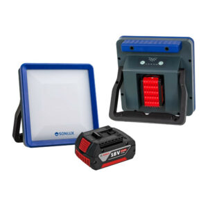 Projecteur de chantier LED à batterie 4000lm - garantie 3 ans et réparable