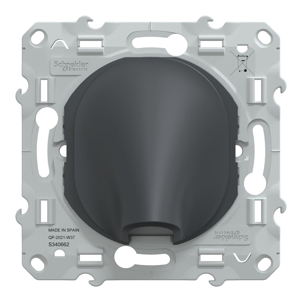 Sortie de câble à assembler Ovalis, SCHNEIDER ELECTRIC, anthracite