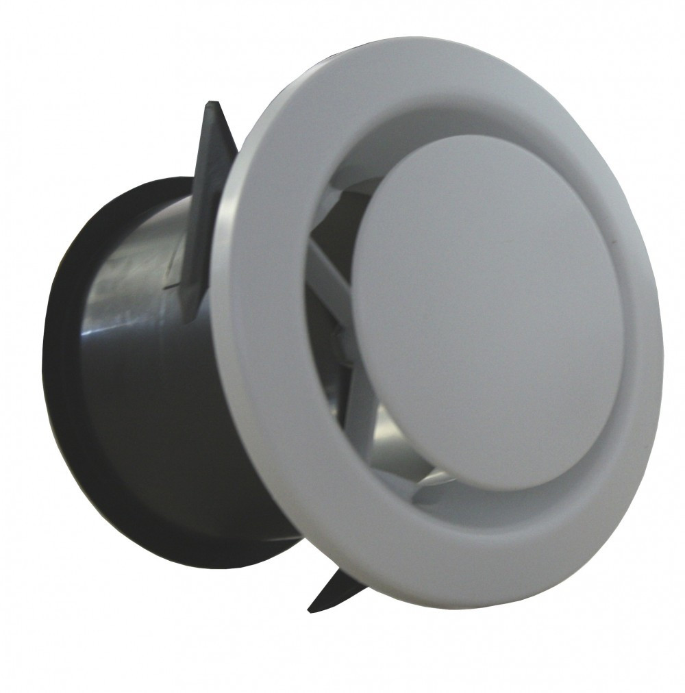 Bouche d'extraction pvc S&P, Diam.125/125 mm Ber 125 p