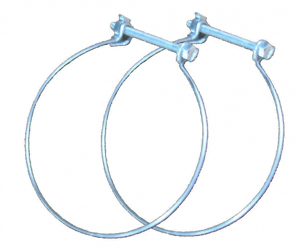 Lot de 2 colliers de fixation acier EQUATION, Diam. 150/150 mm Cf150