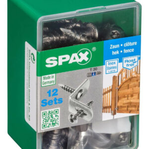 Lot de 12 vis inox tête fraisée bombée torx SPAX, Diam.7 mm x L.35 mm